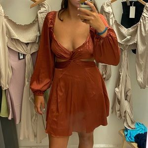 ASTR The Label copper mini dress